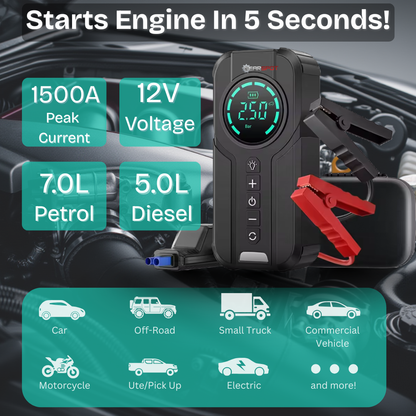 GEARSPOT 4-IN-1 JUMP STARTER KIT